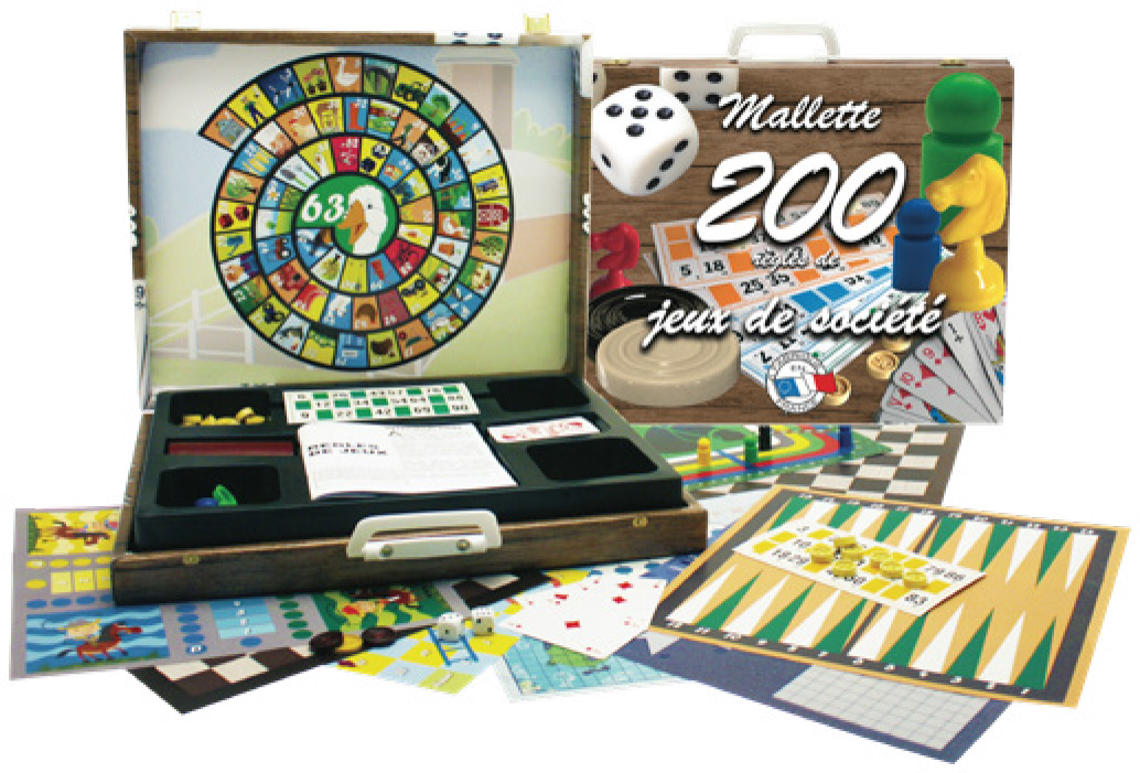 MALLETTE 200 JEUX DE SOCIÉTÉ