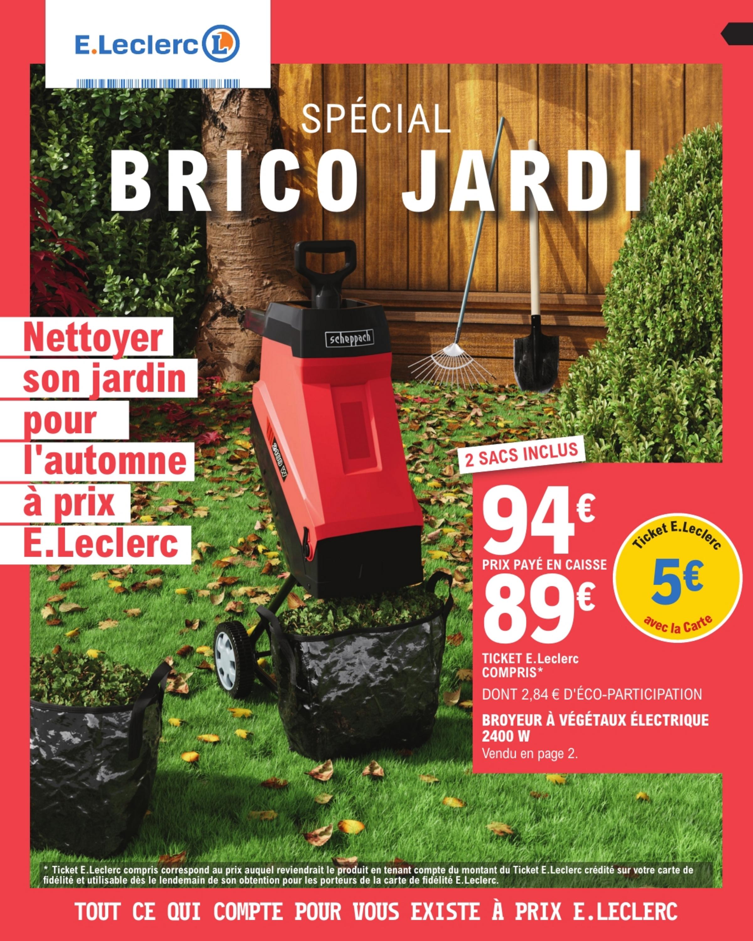 image du catalogue Jardin d'automne brico chauffage - du 24 septembre au 5 octobre 2024