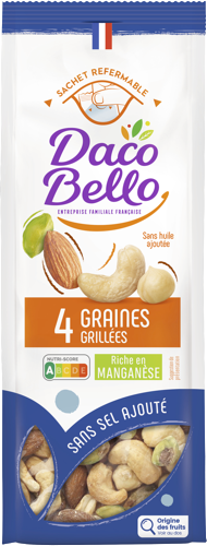 4 GRAINES GRILLÉES SANS SEL