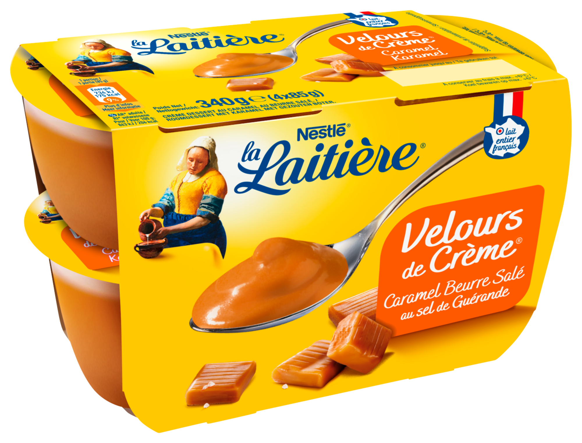 Velours de crème Caramel beurre salé au sel de Guérande