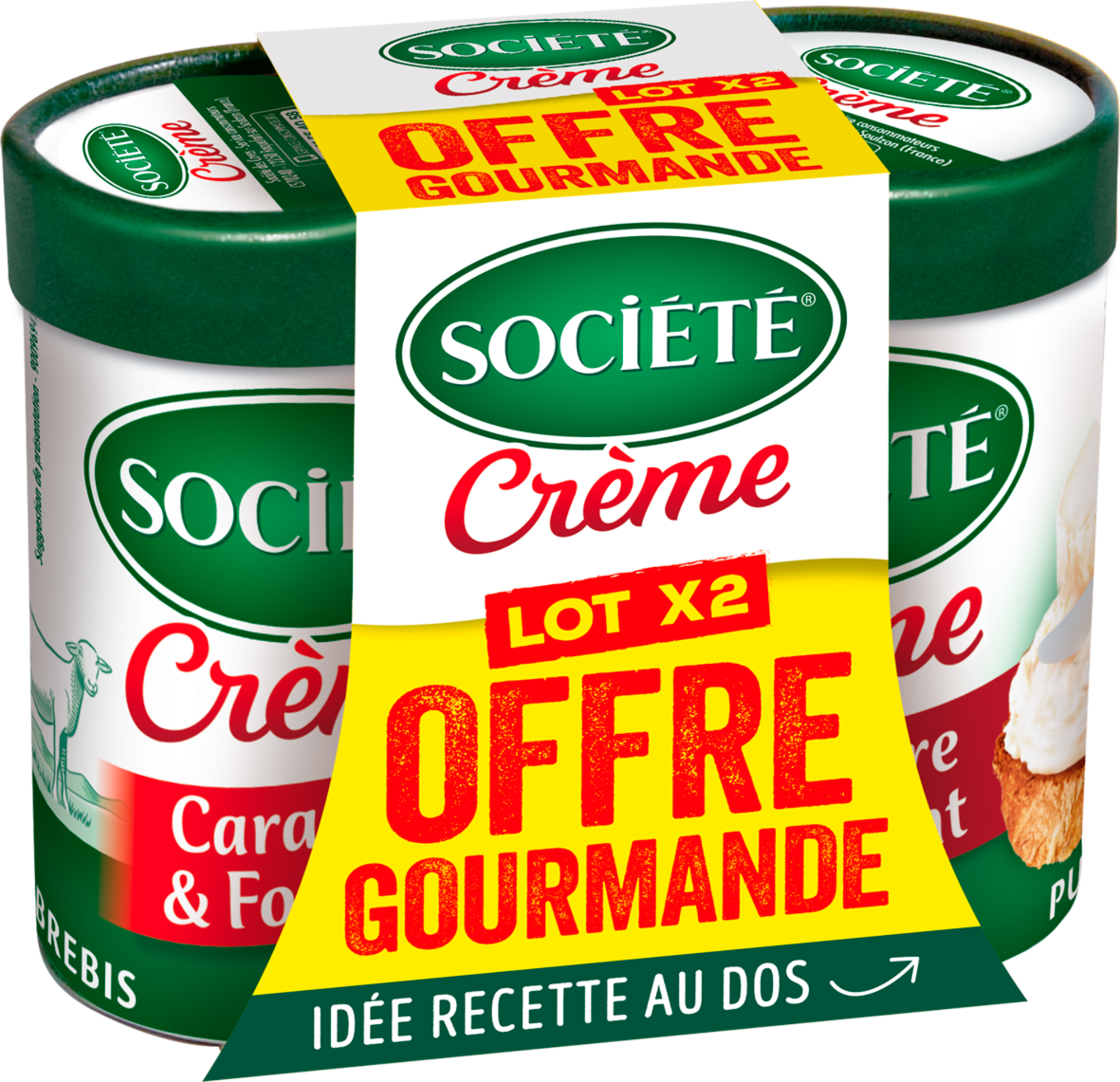 Société Crème Pot Nature Offre Gourmande 23% Mat.Gr.
