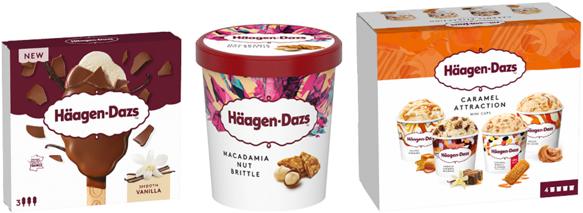 SUR LES PRODUITS PRÉSENTS EN MAGASIN DE LA GAMME "HÄAGEN-DAZS"