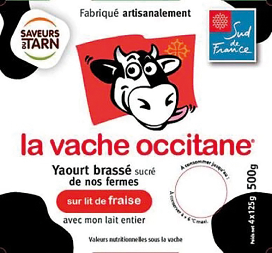 YAOURT SUR LIT DE FRAISE X4