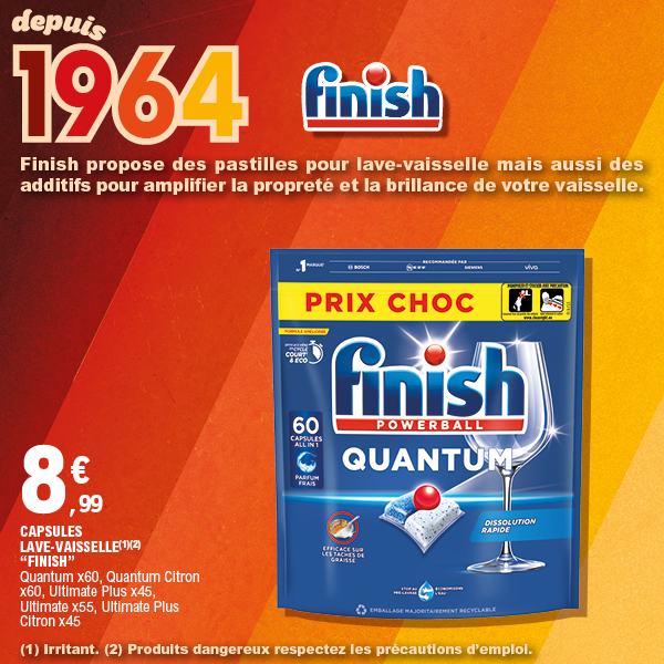 CAPSULES LAVE-VAISSELLE(1)(2)