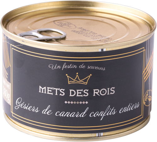 GÉSIERS DE CANARD CONFITS ENTIERS