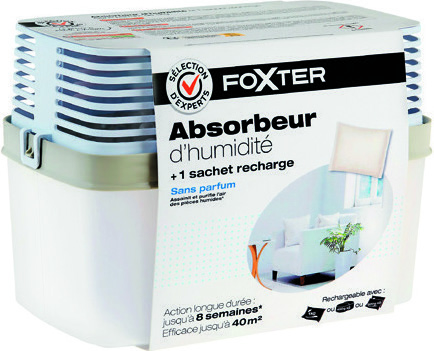 ABSORBEUR D'HUMIDITÉ AVEC 1 RECHARGE "FOXTER"