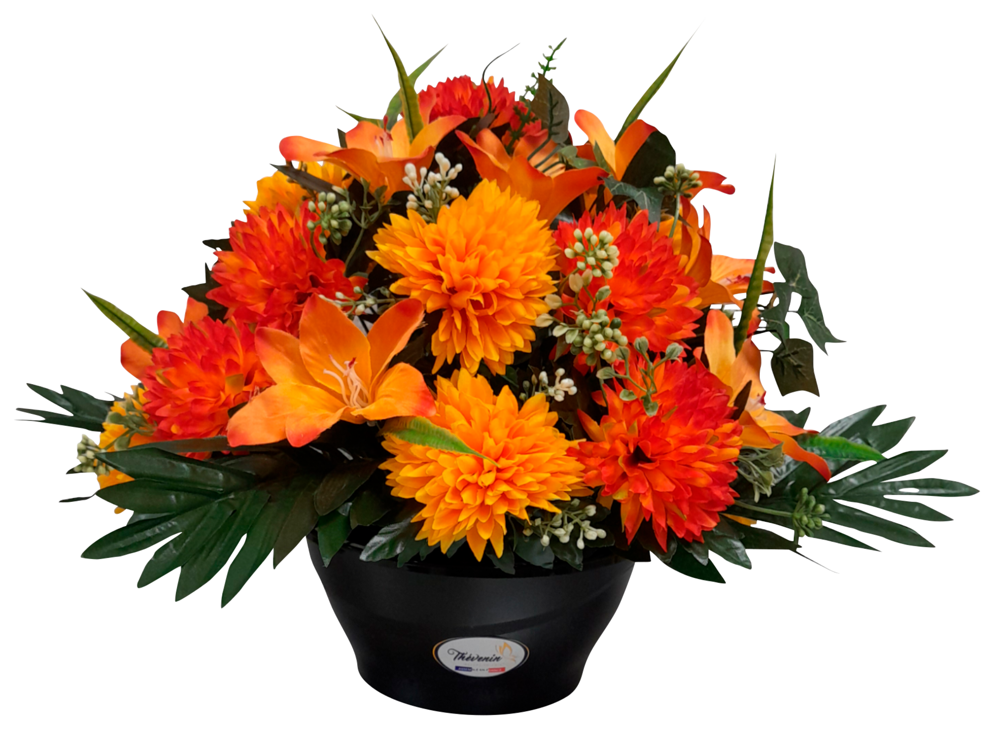 COUPE DE POMPONNETTES ET LYS