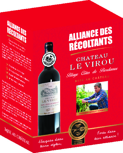 A.O.P(1) BLAYE CÔTES DE BORDEAUX(2) CHÂTEAU LE VIROU