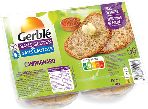 PAIN DE MIE TRANCHÉ CAMPAGNARD SANS GLUTEN ET SANS LACTOSE