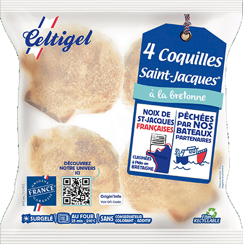 4 COQUILLES SAINT-JACQUES 20% SURGELÉES
