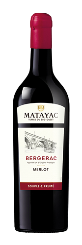 AOP BERGERAC MERLOT ROUGE “MATAYAC” 2023