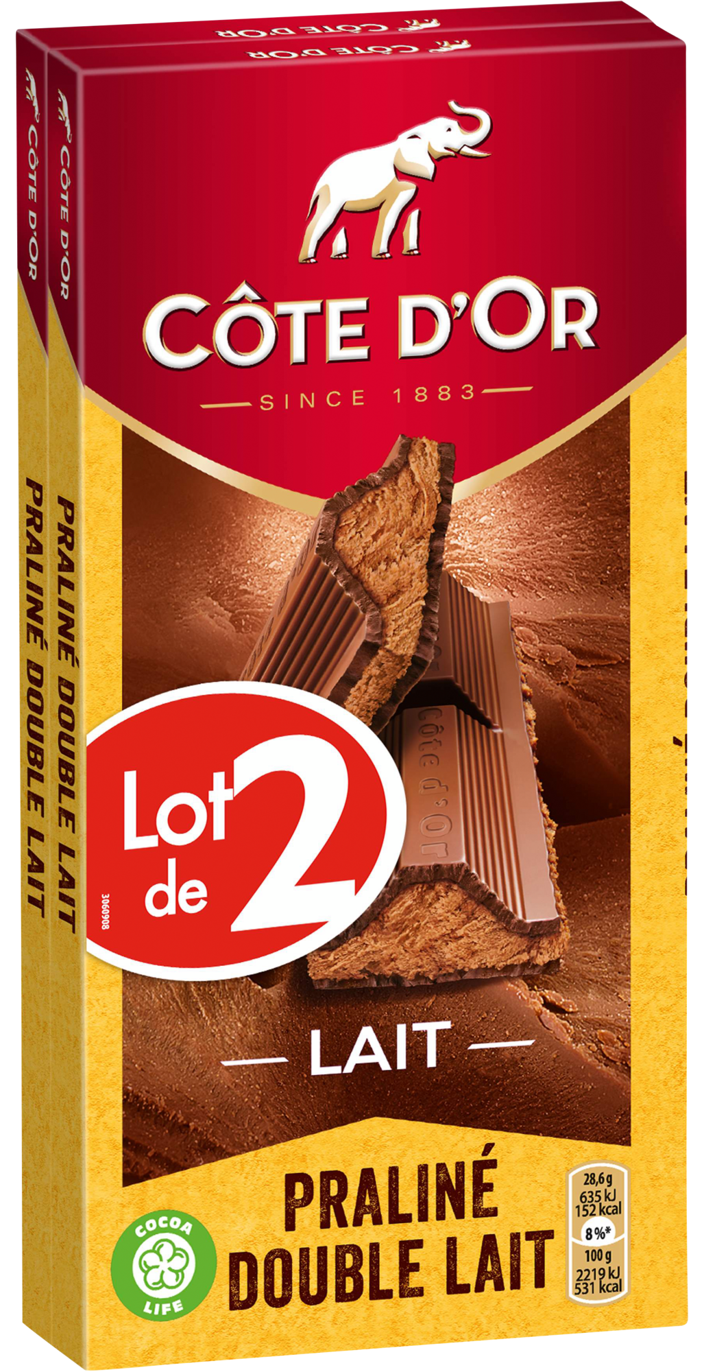 TABLETTES DE CHOCOLAT FOURRÉS