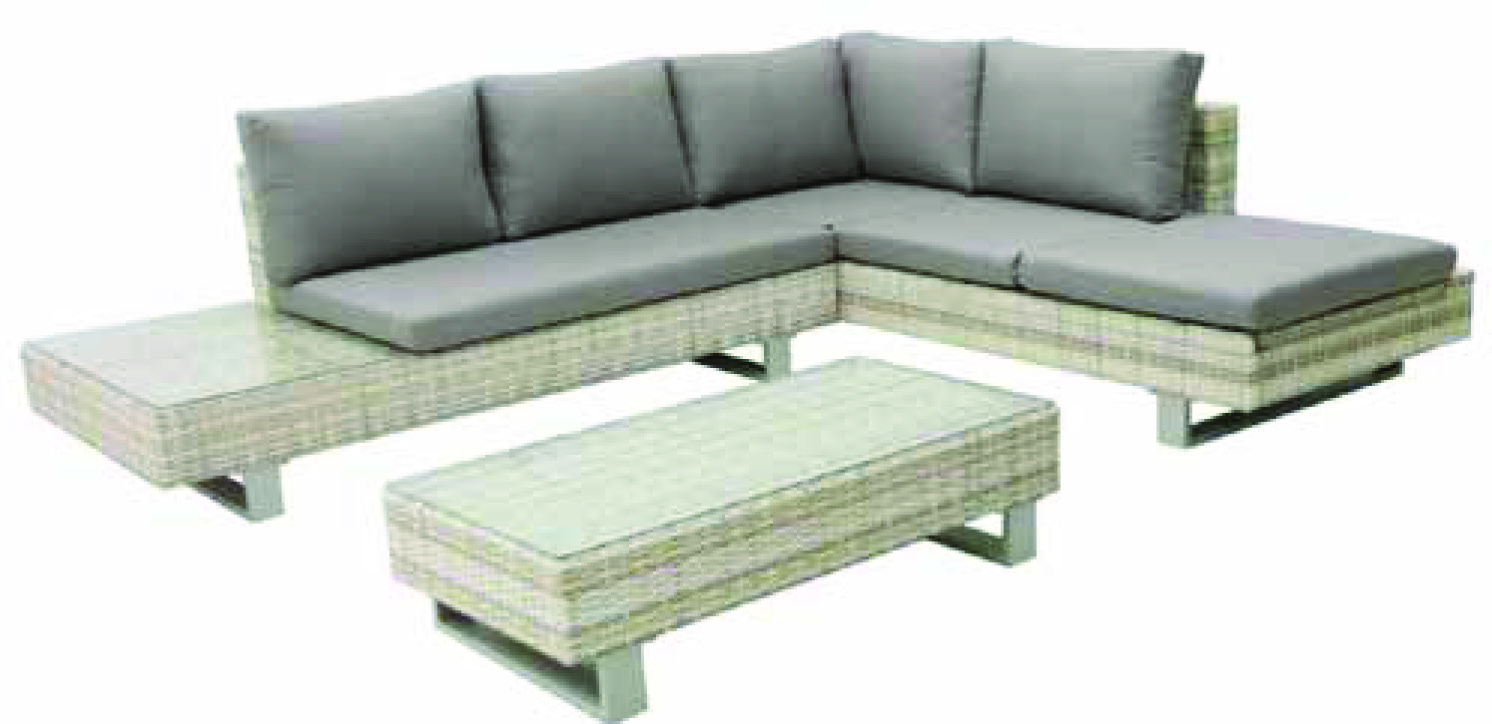 SALON BAS D’ANGLE DE JARDIN 6 PERSONNES