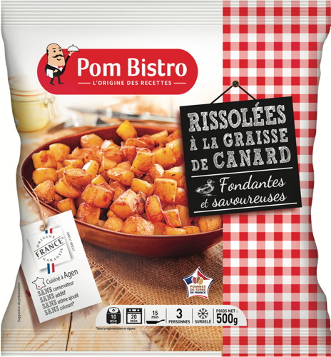 RISSOLÉES À LA GRAISSE DE CANARD SURGELÉES