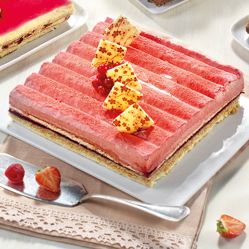 ENTREMETS 8 PARTS CROQUANT FRUITS ROUGES