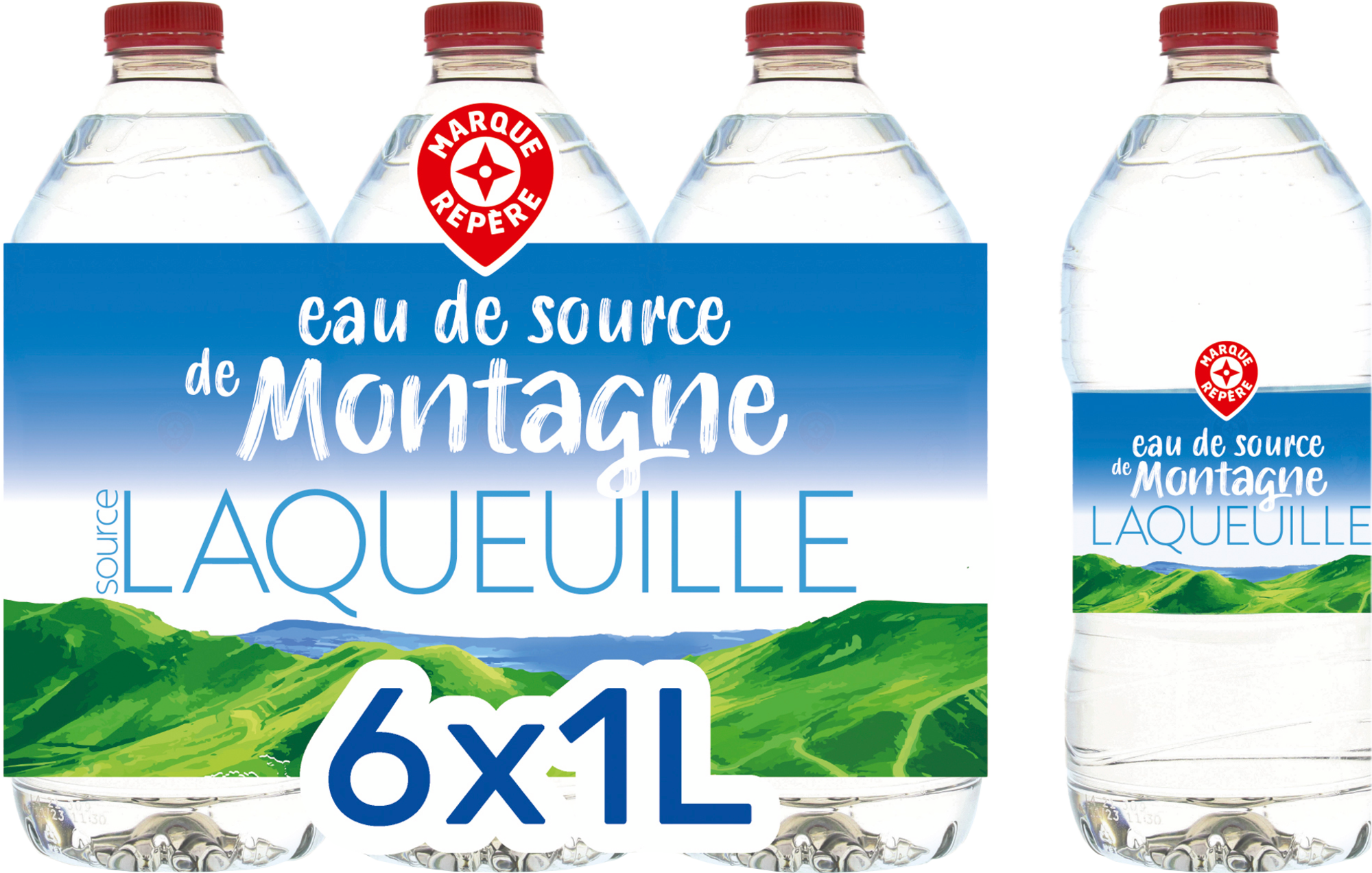 EAU DE SOURCE DE MONTAGNE "MARQUE REPÈRE"