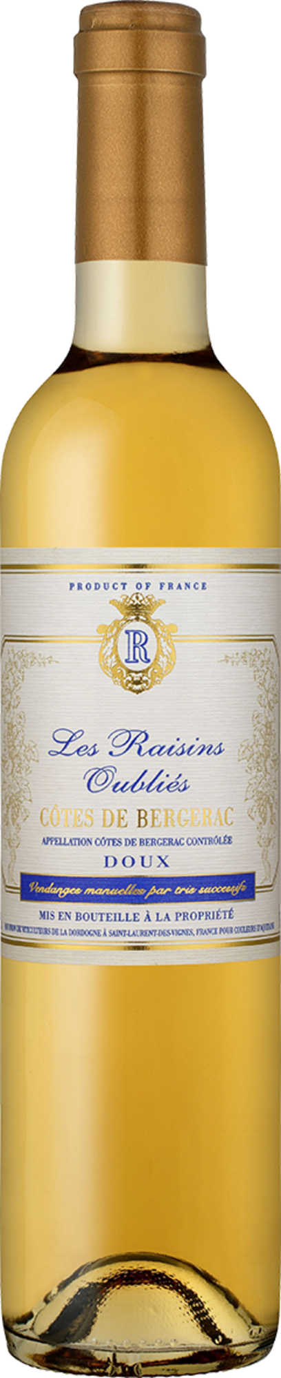 AOP CÔTES DE BERGERAC DOUX BLANC MOELLEUX  - LES RAISINS OUBLIÉS 2024