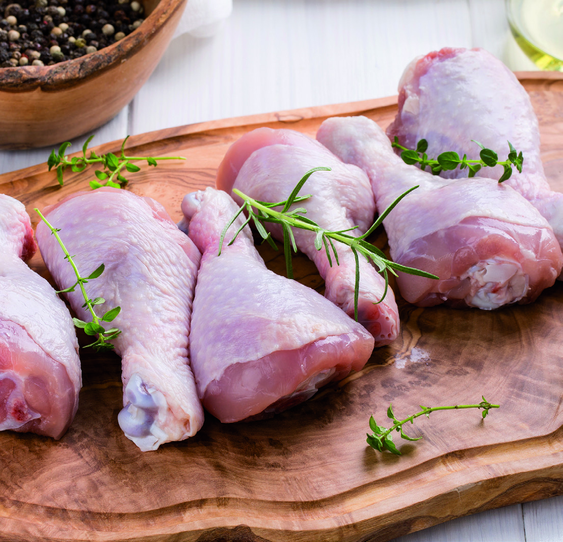 PILON DE POULET OU HAUT DE CUISSE DE POULET