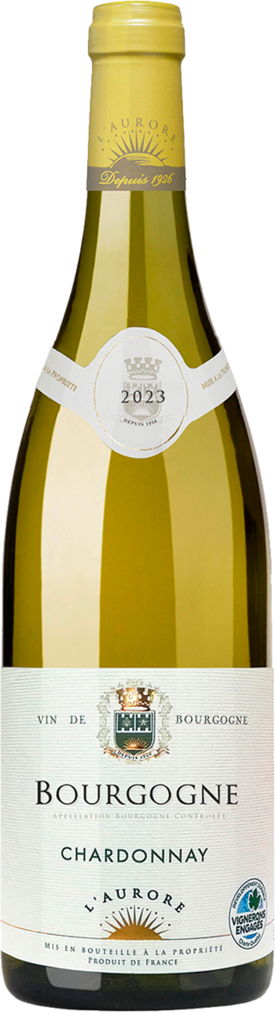 AOP BOURGOGNE CHARDONNAY  BLANC SEC  - L'AURORE 2023