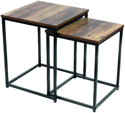 SET DE 2 TABLES D'APPOINT