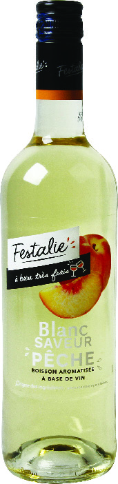 BOISSON À BASE DE VIN BLANC PÊCHE FESTALIE