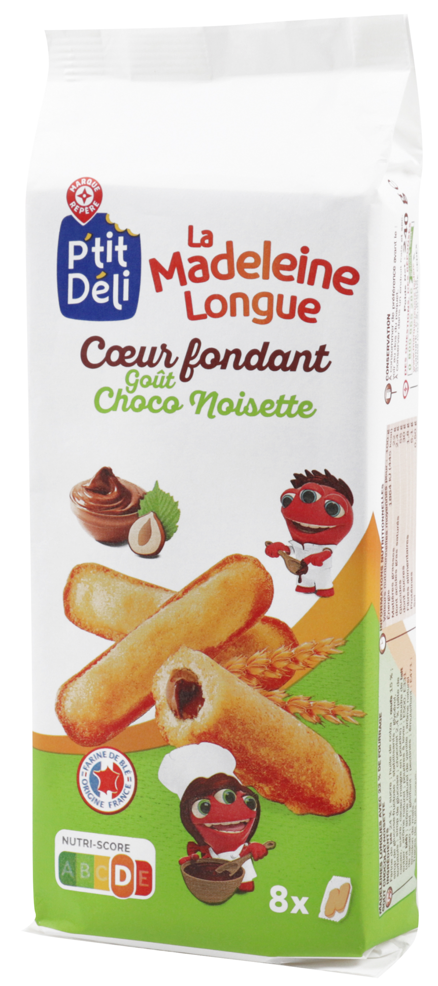 SUR LES PRODUITS PRÉSENTS EN MAGASIN DE LA GAMME MADELEINES LONGUES "P'TIT DÉLI"