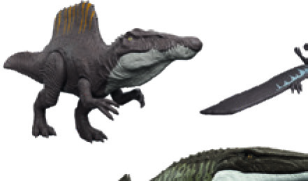 PACK DE 5 FIGURINES DINOSAURES