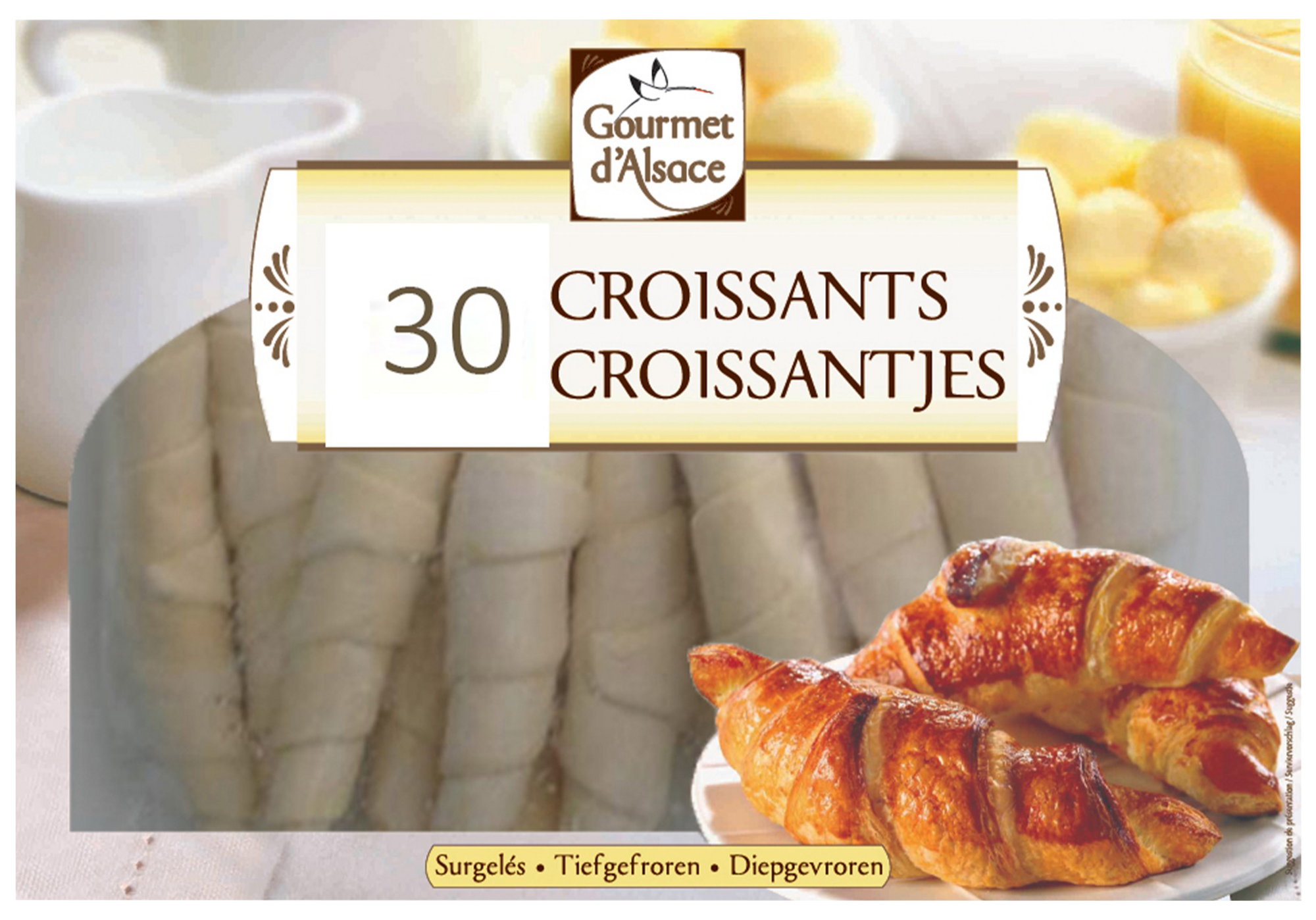 30 croissants surgelés