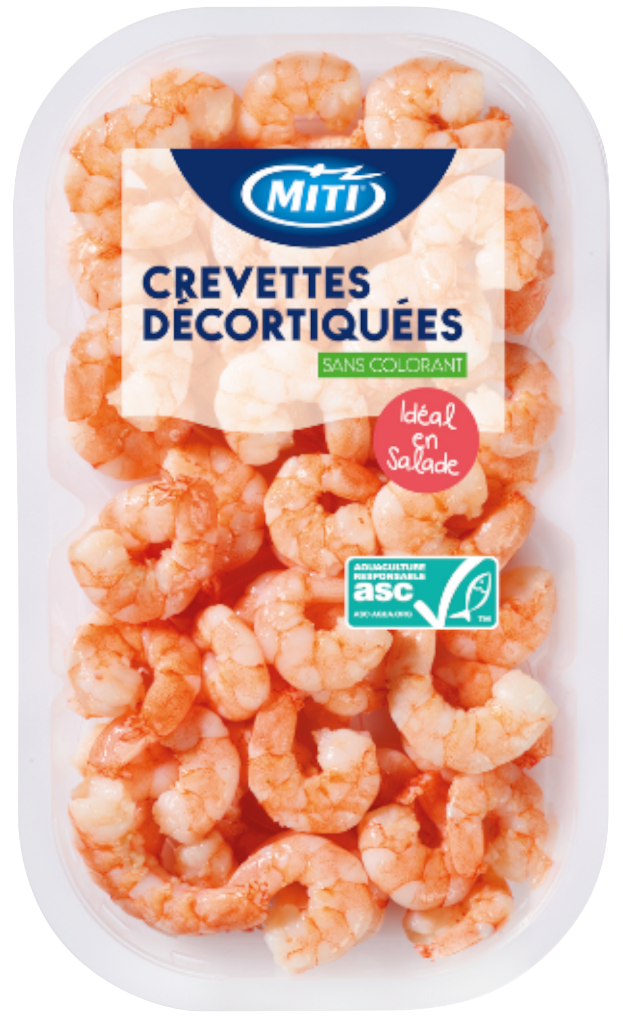 Crevettes cuites décortiquées nature ASC