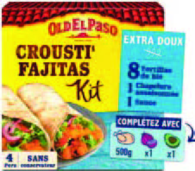 KIT CROUSTI FAJITAS EXTRA DOUX 