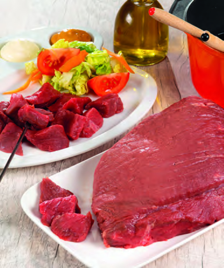 VIANDE BOVINE : PIÈCE À FONDUE OU À BROCHETTE
