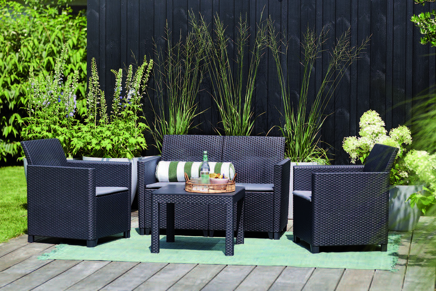 SALON DE JARDIN BAS "MARIE" 4 PLACES
