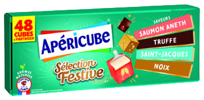“APÉRICUBE” SÉLECTION FESTIVE 19,5% MAT.GR.**