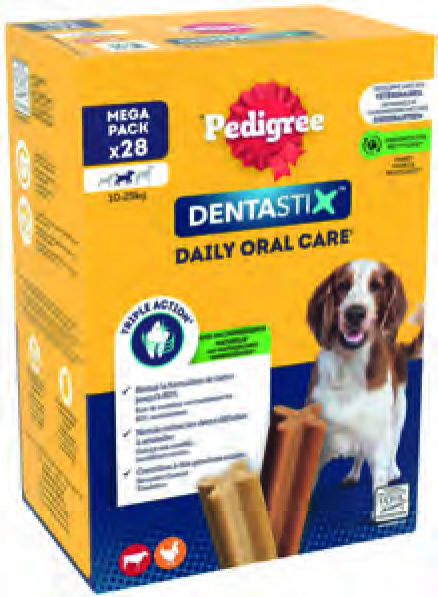 DENTASTIX CHIEN MOYEN MÉGA PACK X28