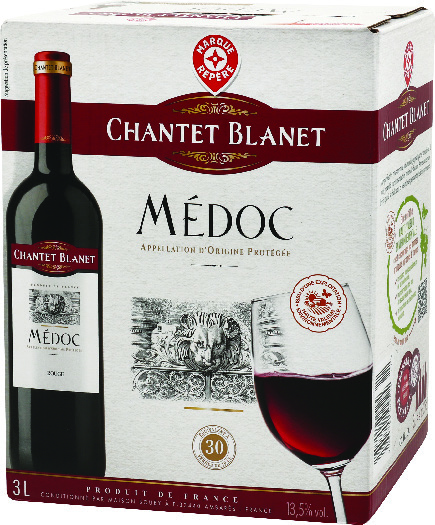 A.O.P(1) MÉDOC(2) CHANTET BLANET