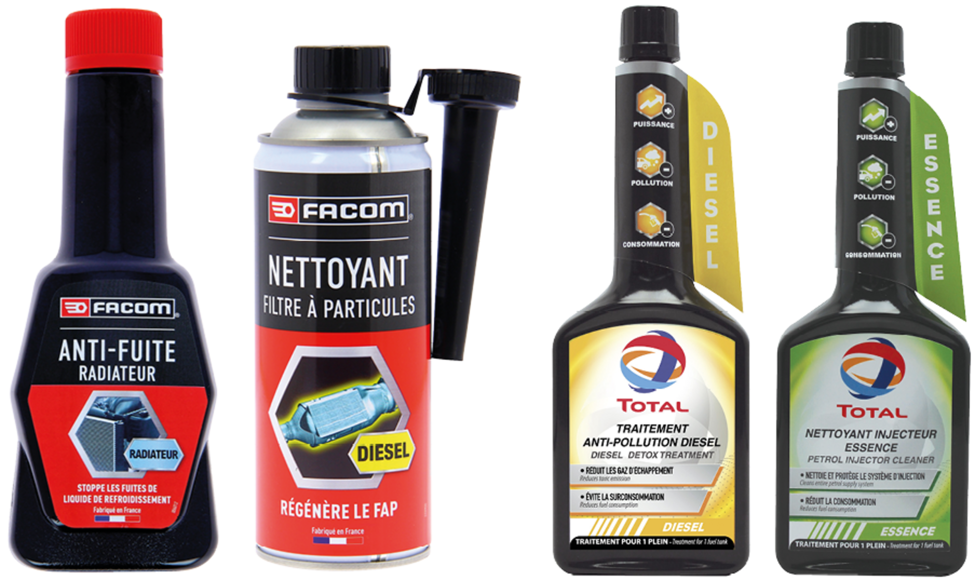 SUR UNE SÉLECTION D'ADDITIFS PRÉSENTS EN MAGASIN DE LA GAMME "FACOM" ET "TOTALENERGIES"