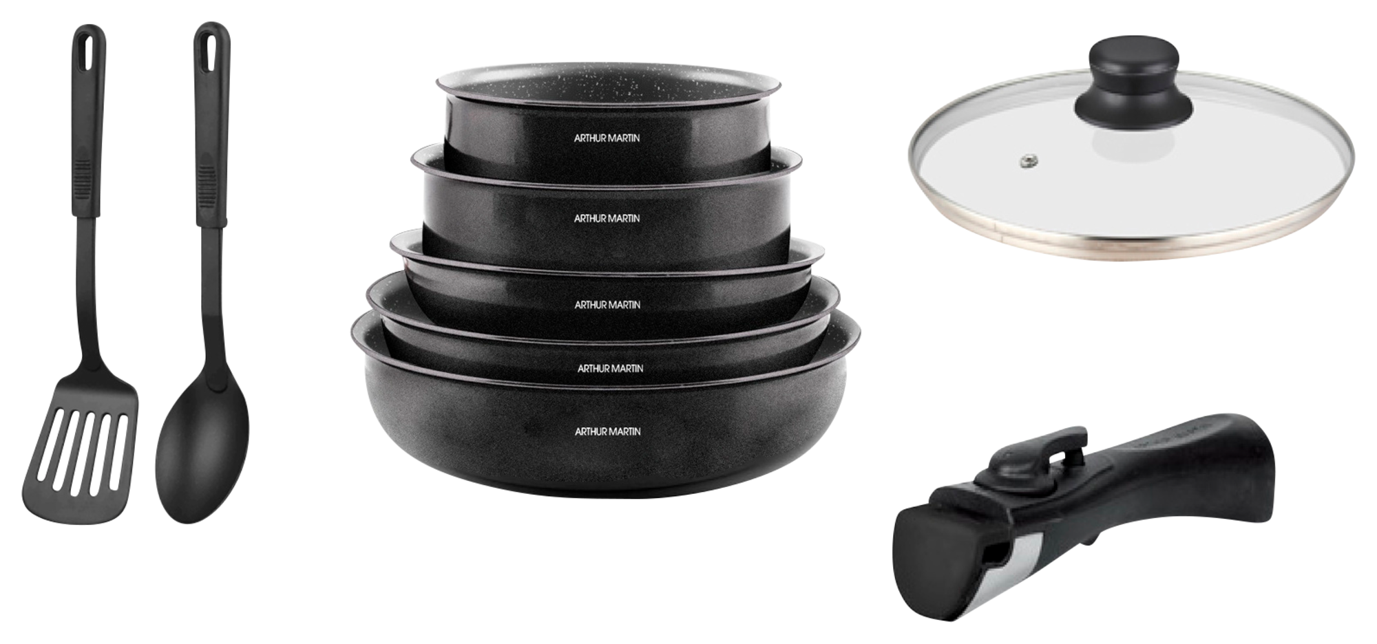 SET AMOVIBLE 9 PIÈCES NOIR