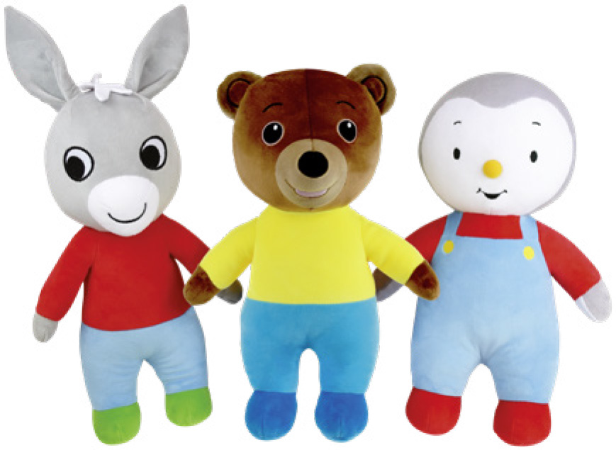 PELUCHE PETIT OURS BRUN, TROTRO OU T'CHOUPI