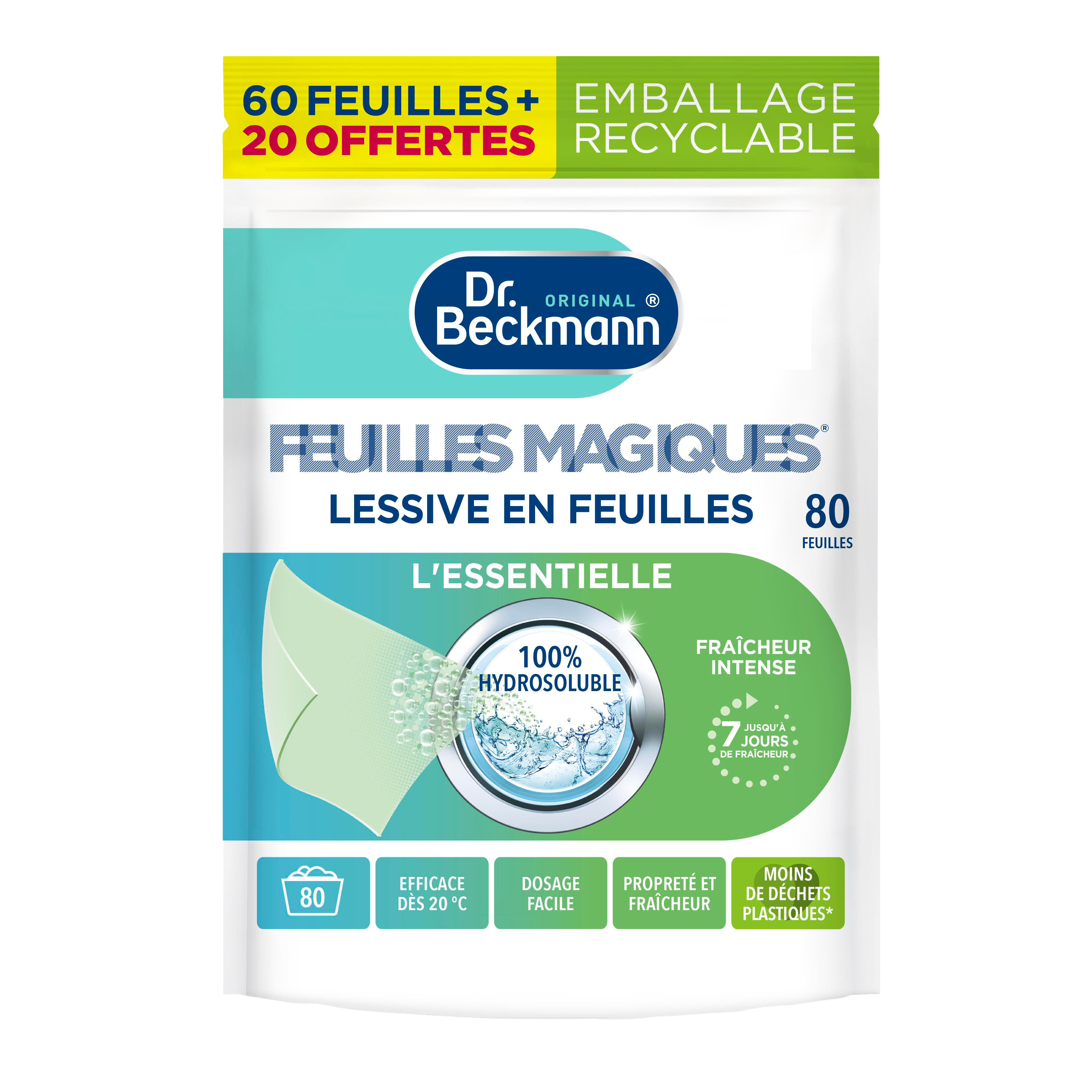 LESSIVE EN FEUILLES MAGIQUES