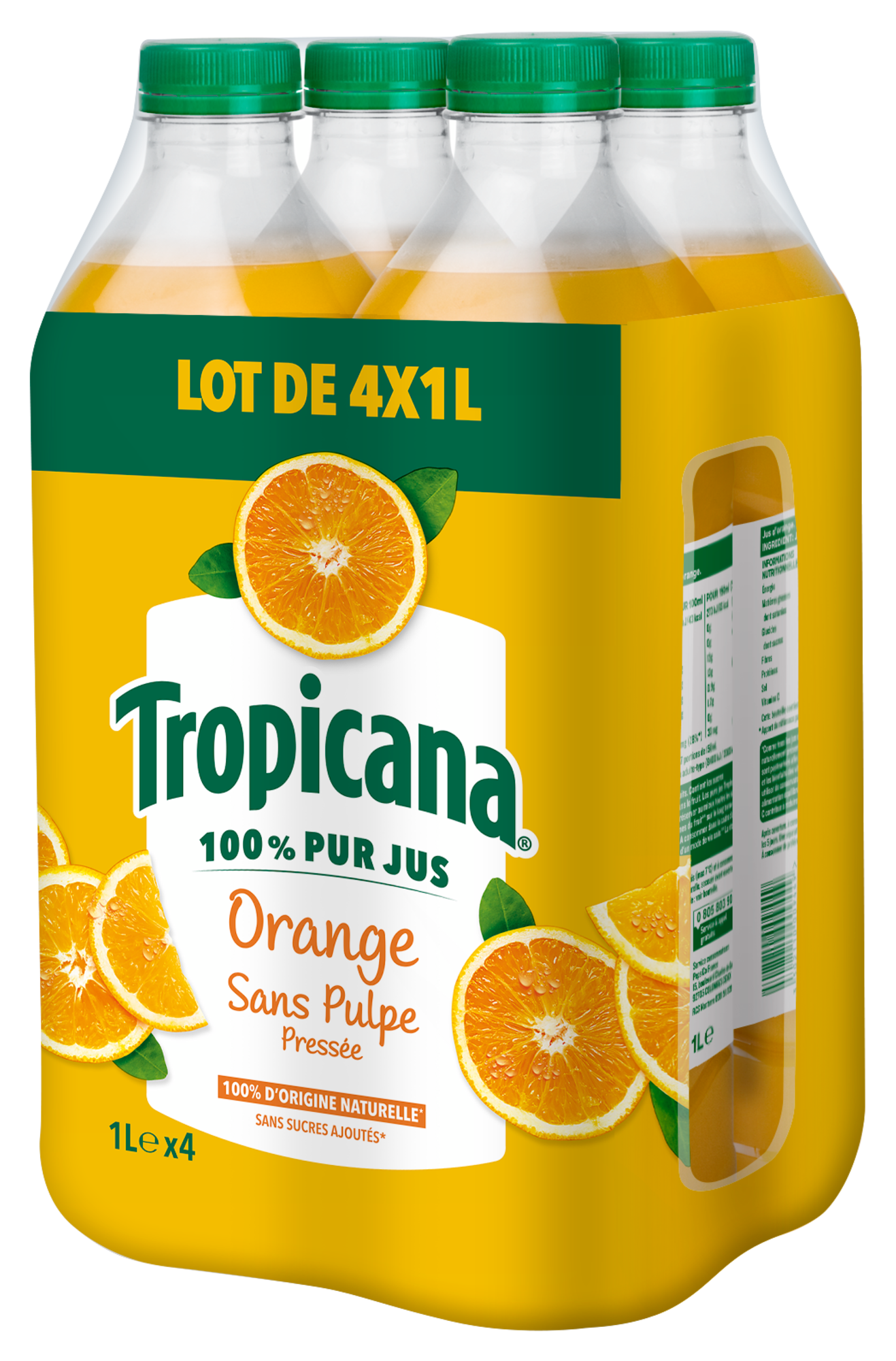 PUR JUS D'ORANGE SANS PULPE 