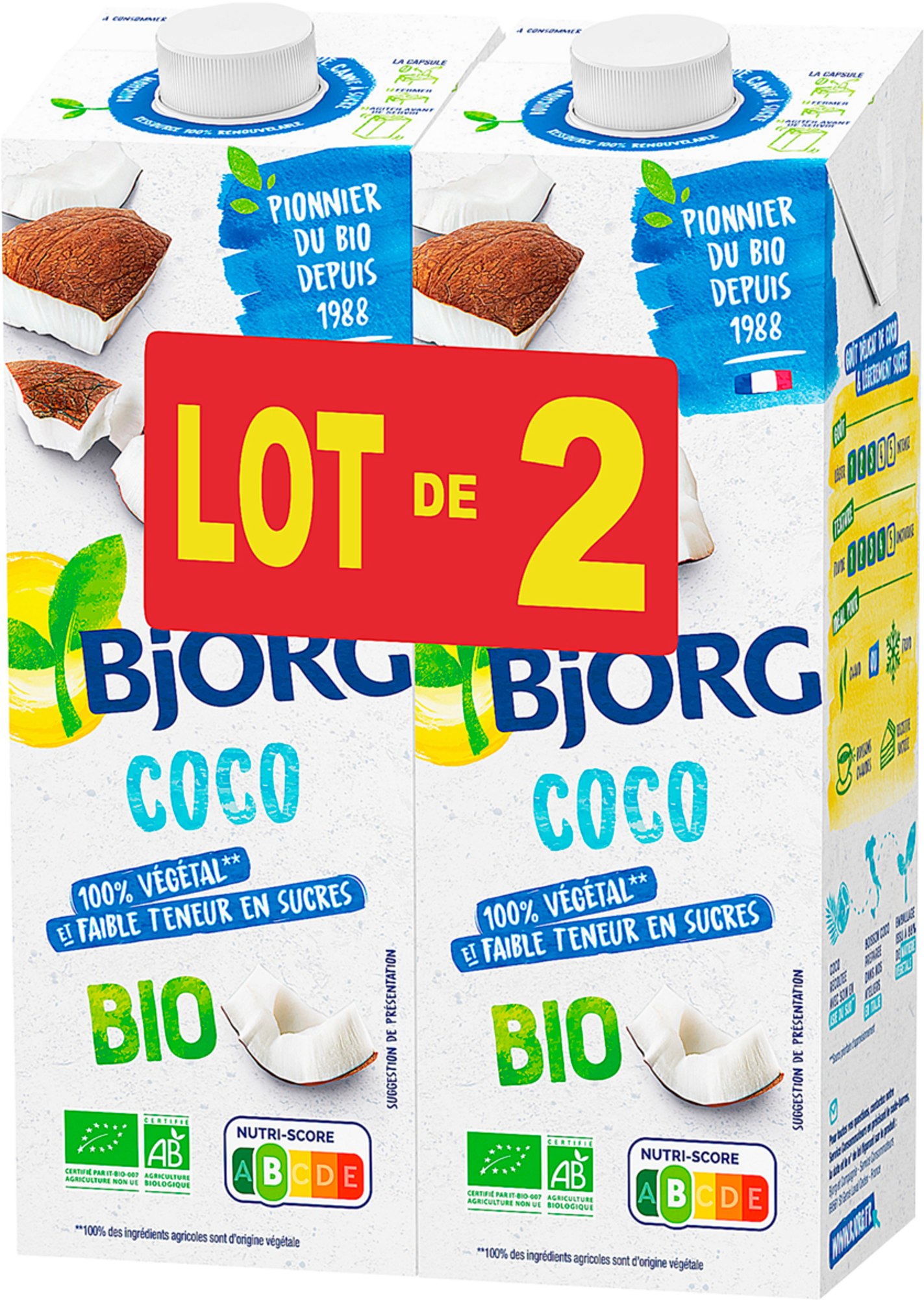 BOISSON VÉGÉTALE BIO
