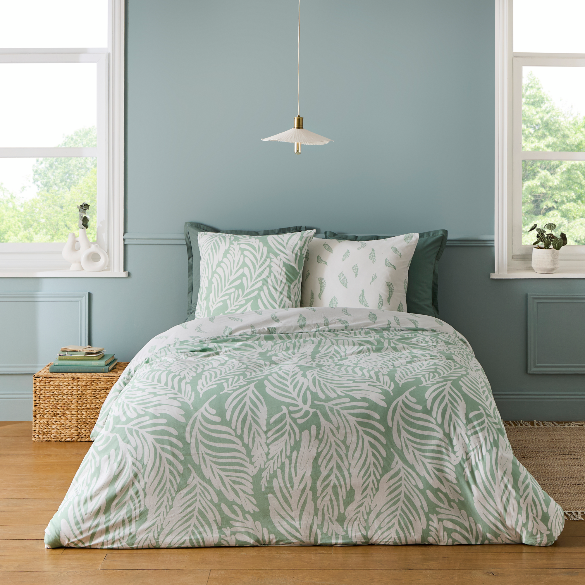 PARURE HOUSSE DE COUETTE 140X200 CM + 1 TAIE D'OREILLER 63X63 CM