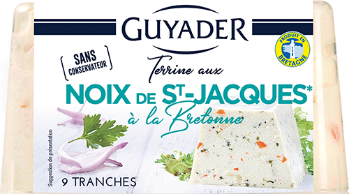 TERRINE AUX NOIX DE ST-JACQUES* 
À LA BRETONNE