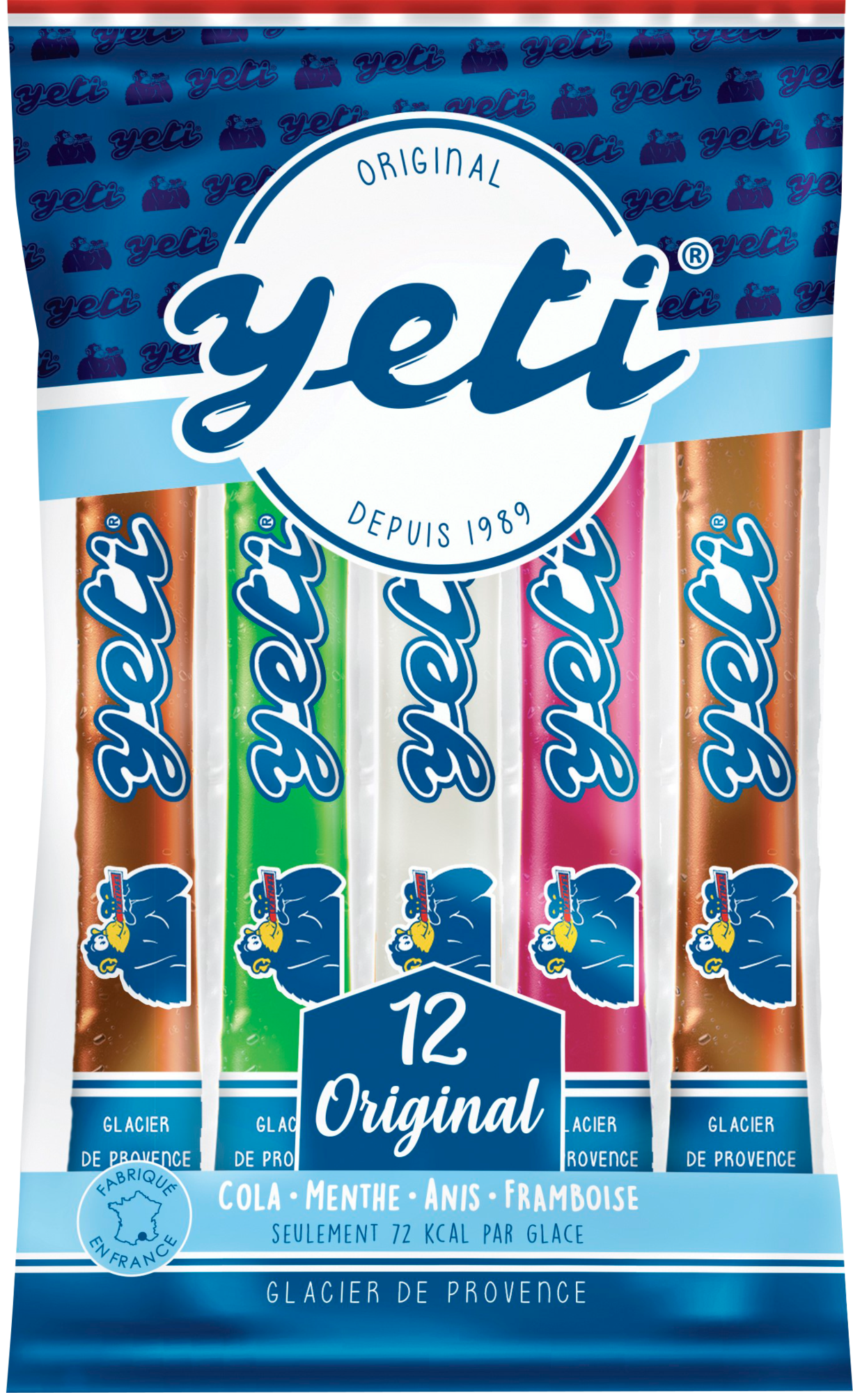 12 tubes glacés panachés Original