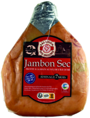 JAMBON SEC ENTIER AU SEL DE L’ÎLE DE RÉ SALAISON DES VALLONS