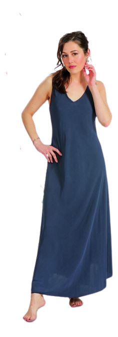 ROBE LONGUE FLUIDE LARGES BRETELLES