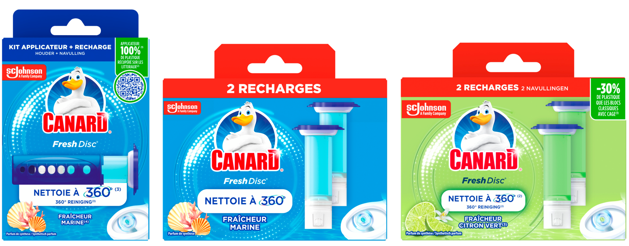 SUR LES PRODUITS PRÉSENTS EN MAGASIN DE LA GAMME "CANARD FRESH DISC"