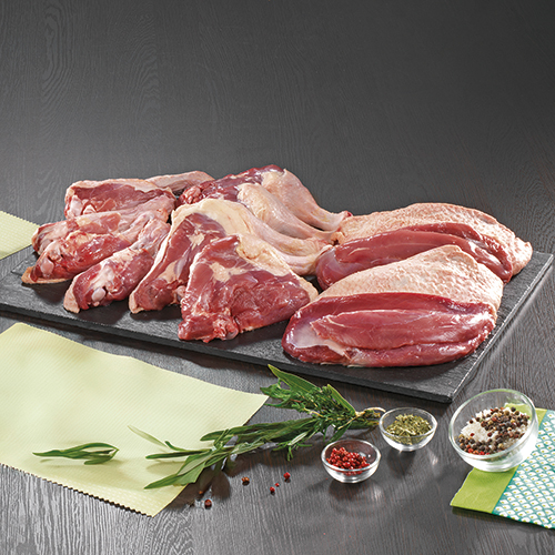 CAISSETTE DE 2 CANARDS FRANÇAIS DÉCOUPÉS