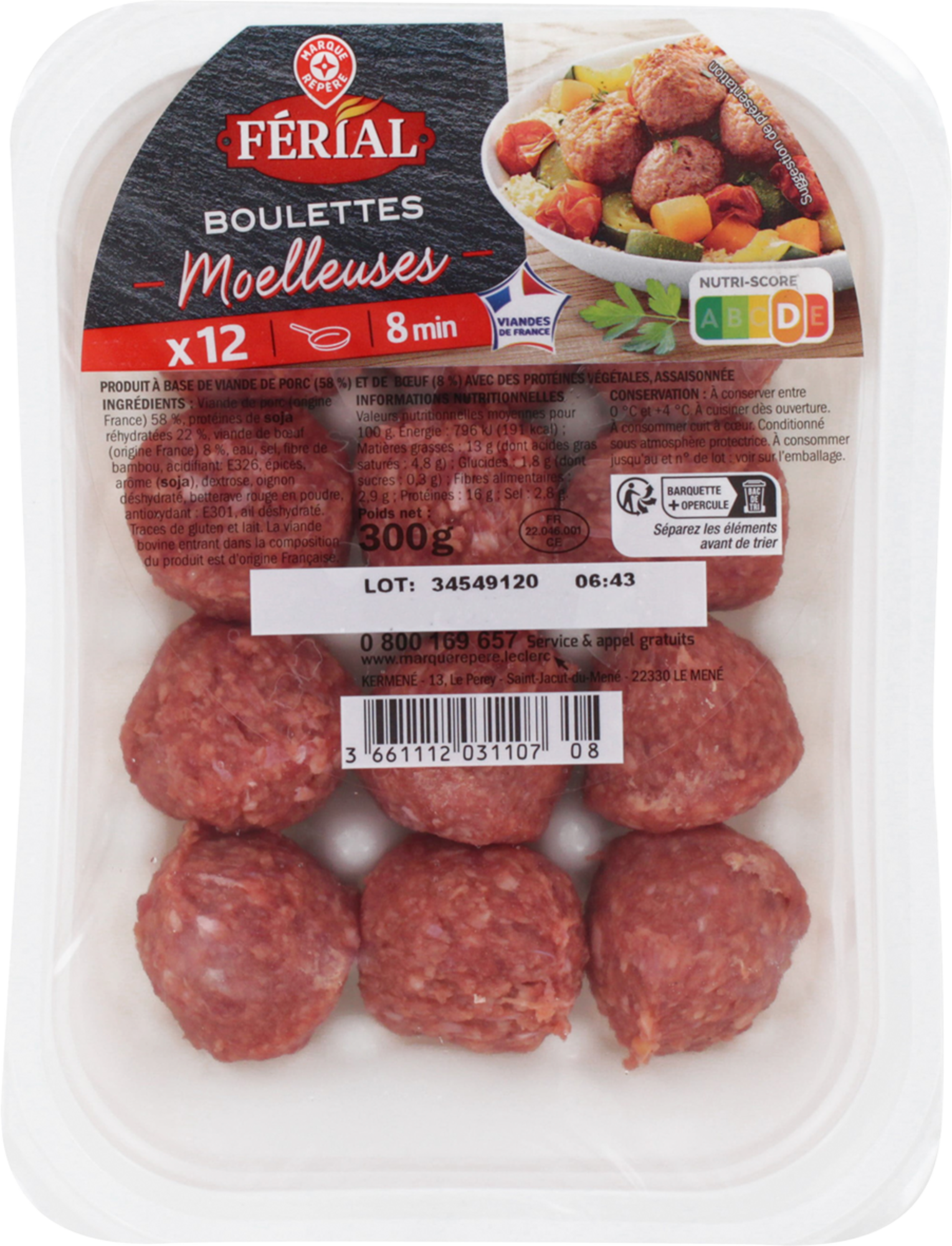 12 BOULETTES MOELLEUSES