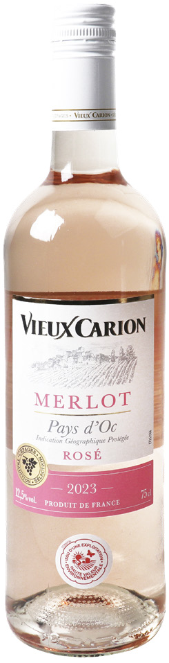 IGP(3) PAYS D'OC MERLOT ROSÉ